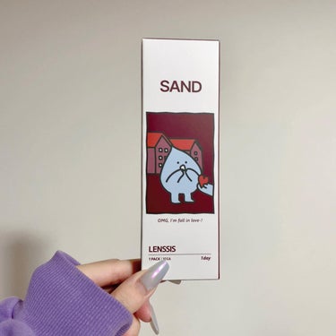 サンドシリーズ サンドベージュ/LENSSIS/カラーコンタクトレンズの画像