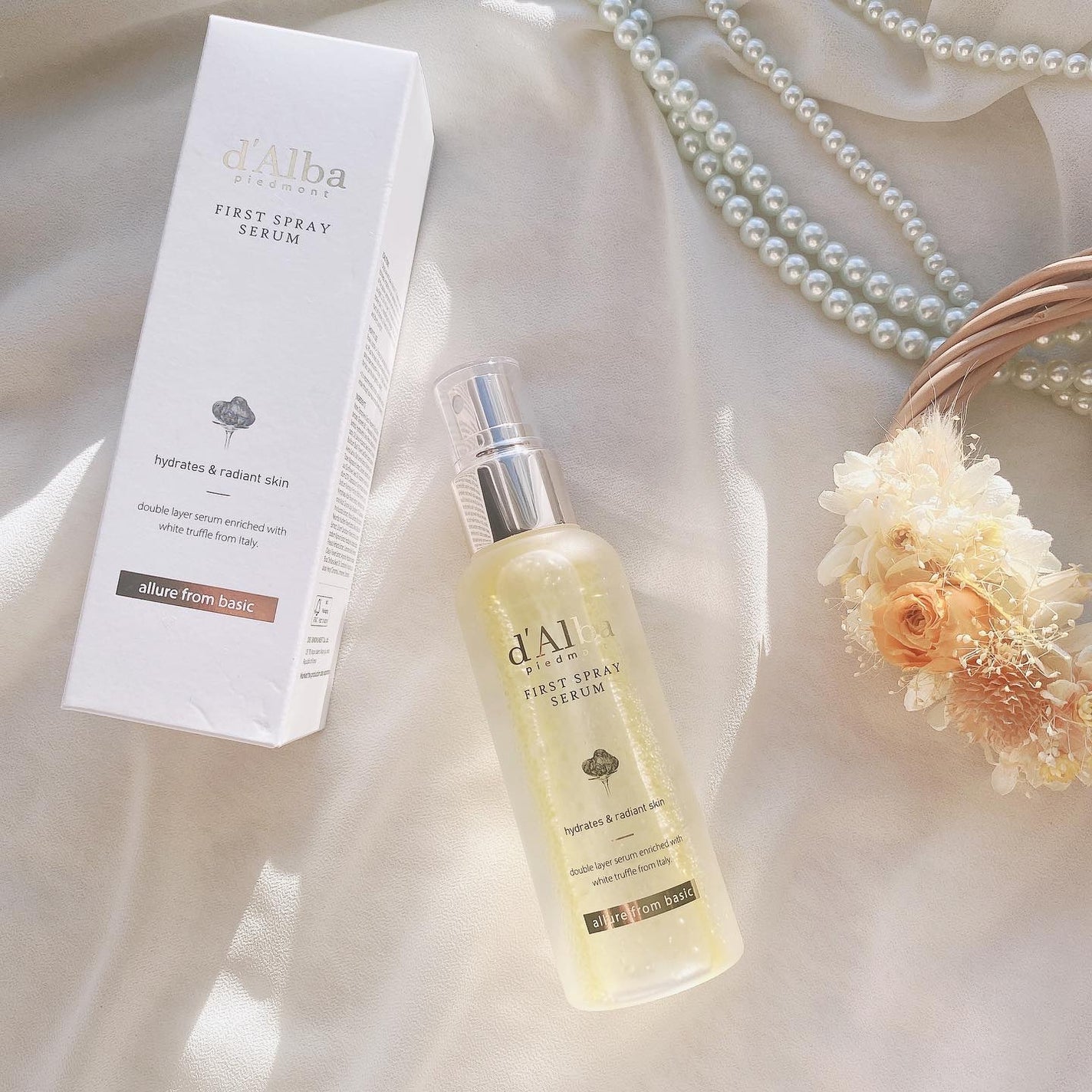 ダルバ ホワイトトリュフファーストスプレーセラム/ダルバ/ミスト状化粧水を使ったクチコミ(4枚目)