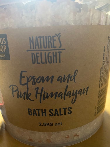 Epsom & Pink Himalayan Bath Salt/Natures Delight/入浴剤を使ったクチコミ（2枚目）