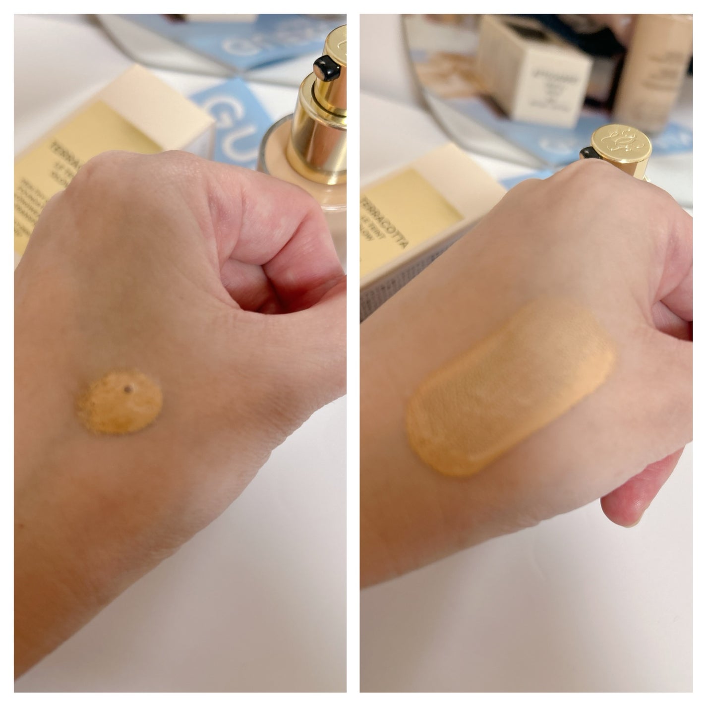 テラコッタ フルイド グロウ/GUERLAIN/リキッドファンデーションを使ったクチコミ(3枚目)