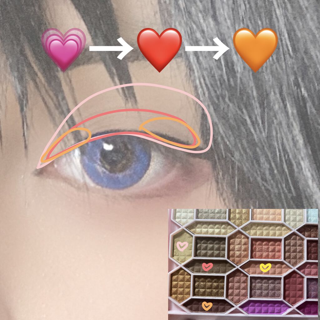 33色プロアイシャドウパレット/Dolly Angel/アイシャドウパレットを使ったクチコミ（3枚目）