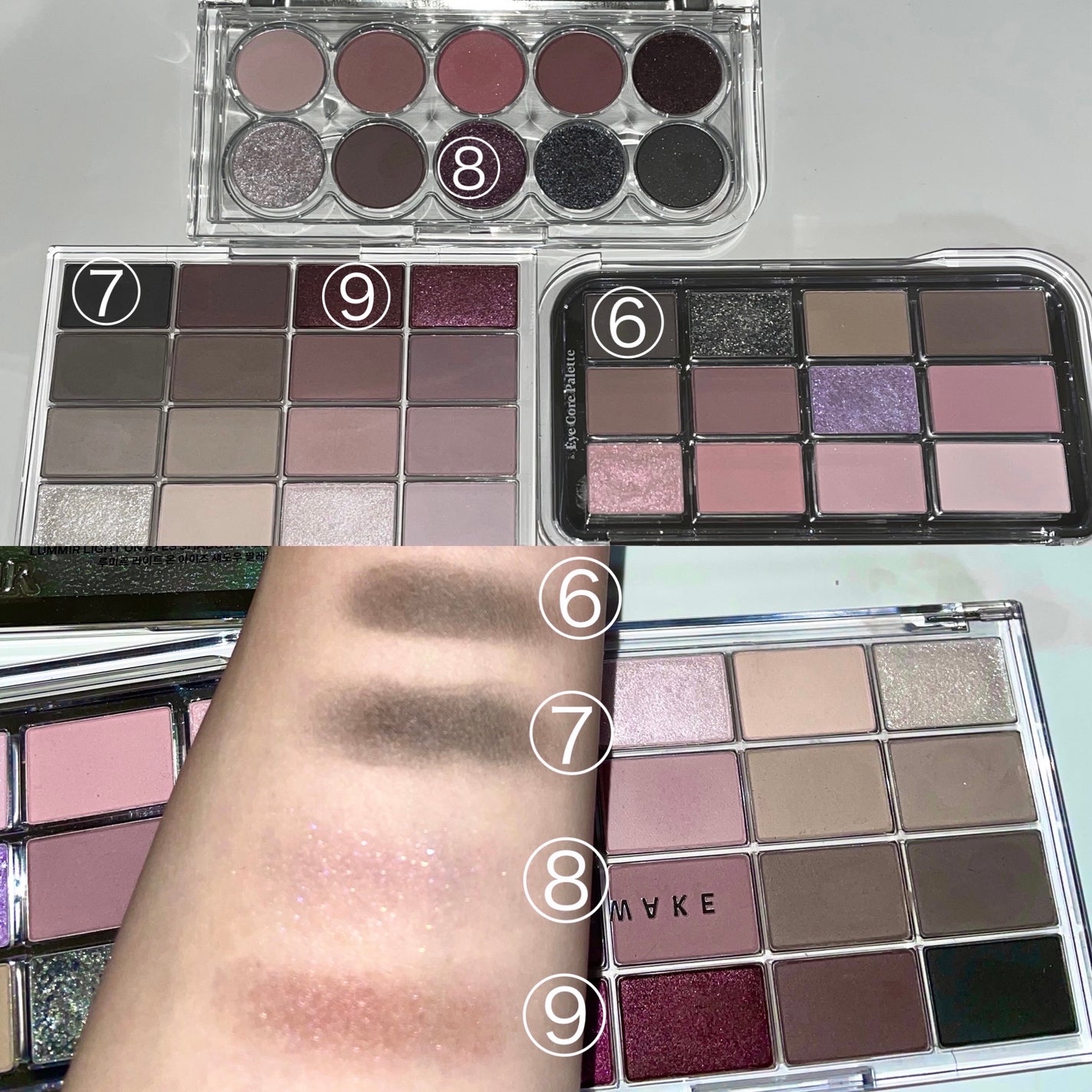 ソフトブラーリングアイパレット/wakemake/アイシャドウパレットを使ったクチコミ(4枚目)