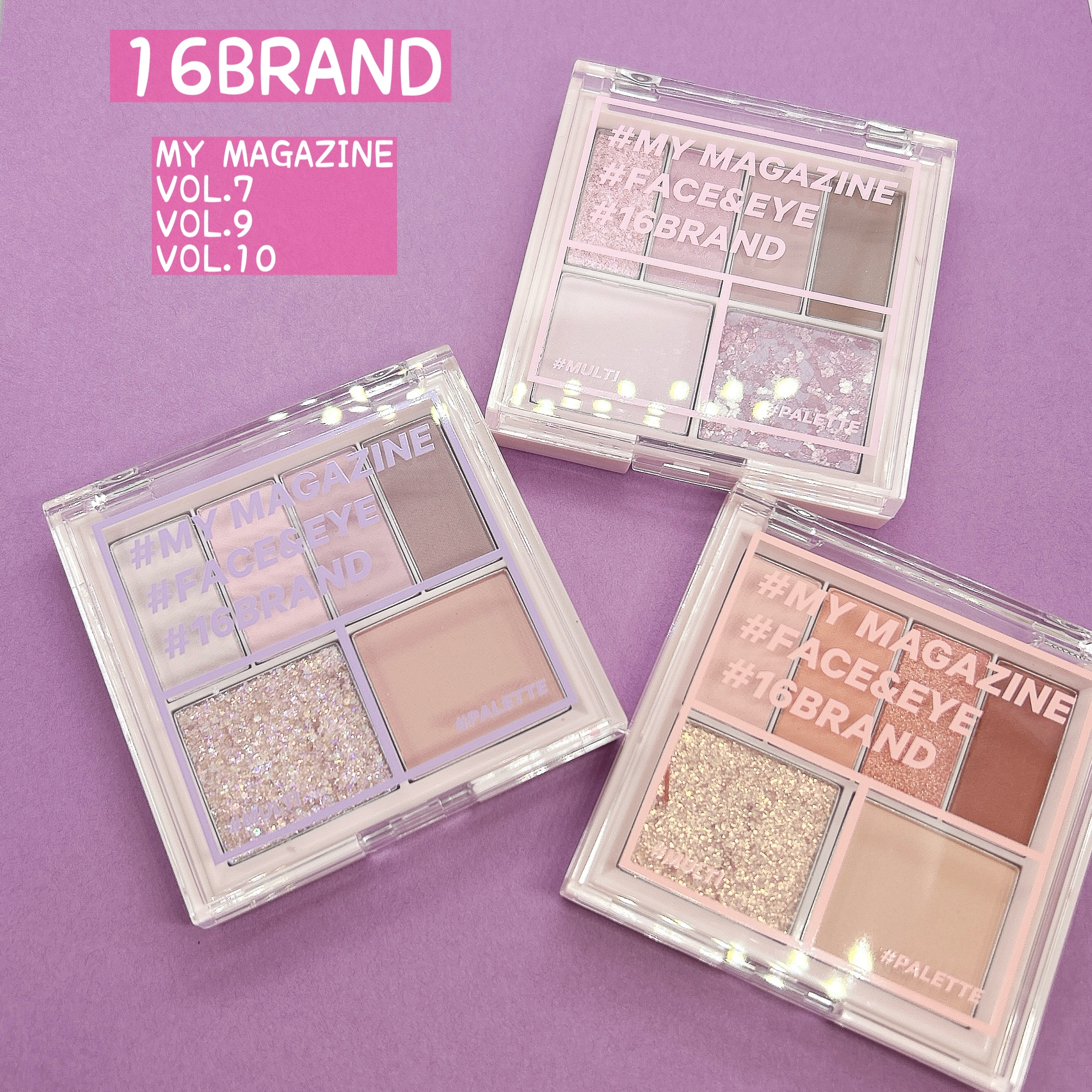 16 MY MAGAZINE/16BRAND/アイシャドウパレットを使ったクチコミ（1枚目）