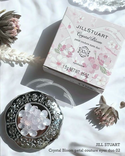 ジルスチュアート クリスタルブルーム ペタルクチュールアイズ デュオ/JILL STUART/アイシャドウパレットを使ったクチコミ(2枚目)