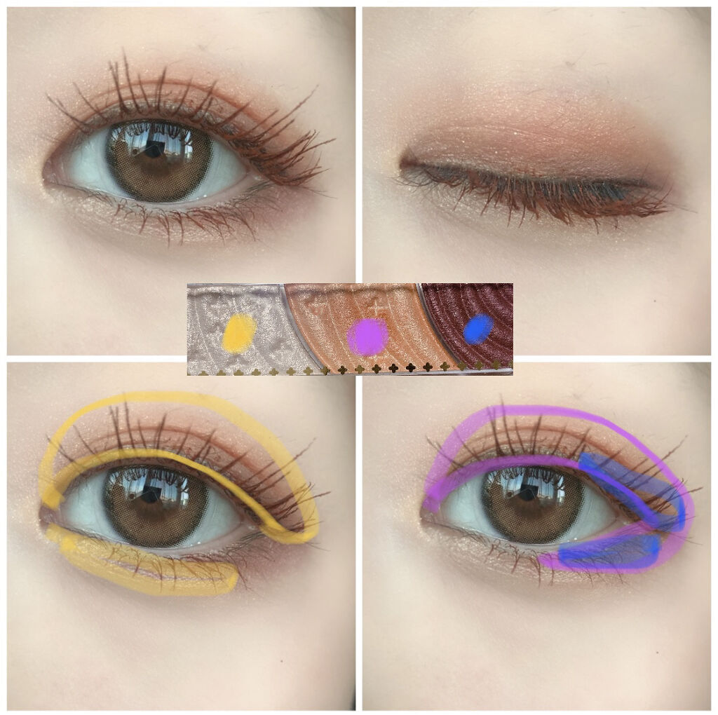 トーンアップアイシャドウ/CEZANNE/アイシャドウパレットを使ったクチコミ（3枚目）