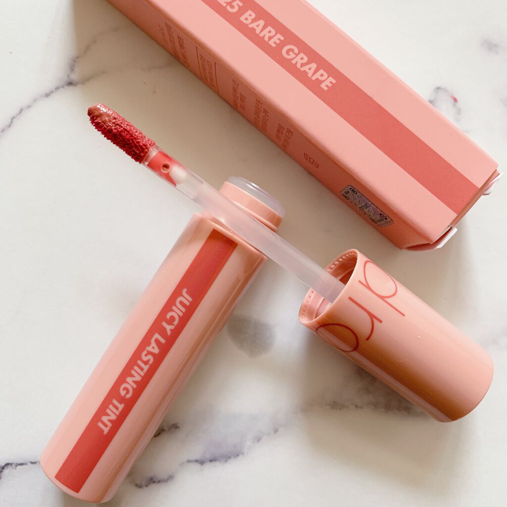 ジューシーラスティングティント/rom&nd/リップティントを使ったクチコミ(2枚目)