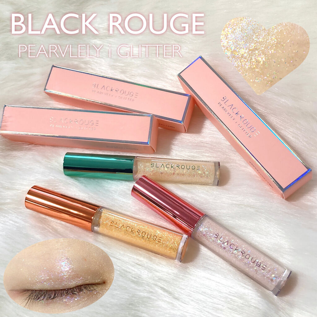 パールブリーアイグリッター G03 どきどきハニーオレンジ/BLACK ROUGE/グリッターを使ったクチコミ（1枚目）