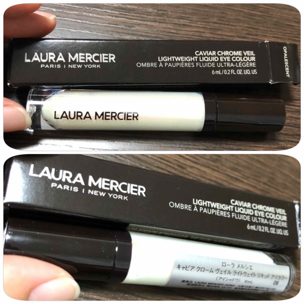 キャビア クローム ヴェイル ライトウェイト リキッド アイカラー 06 オパールセント/ローラ メルシエ/リキッドアイシャドウを使ったクチコミ（1枚目）