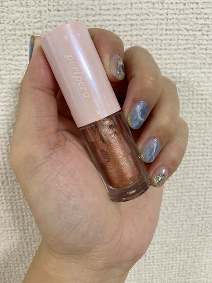 シュガー トゥインクル リキッド シャドウ/PERIPERA/リキッドアイシャドウを使ったクチコミ(2枚目)