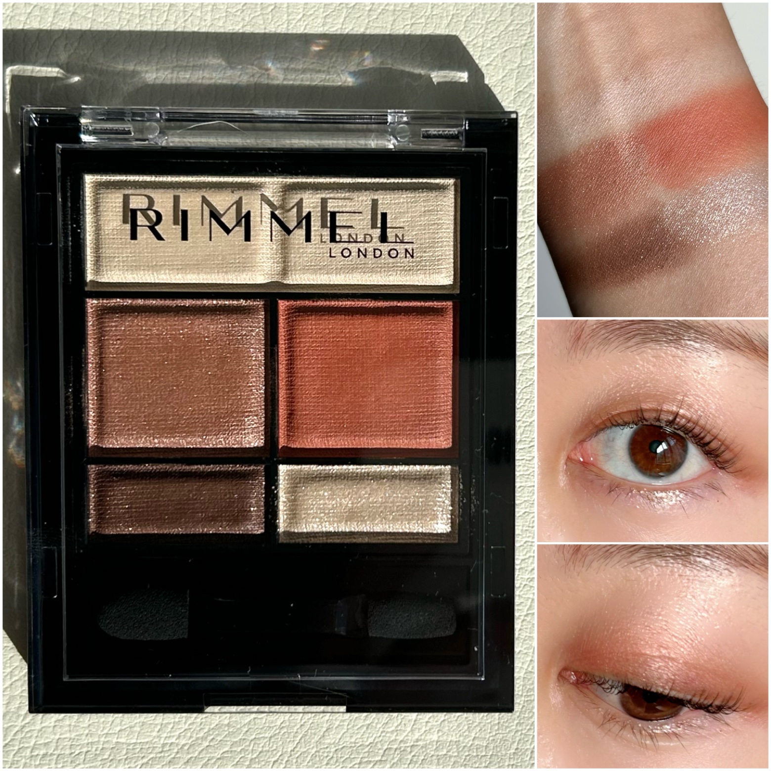 ワンダー スウィート アイシャドウ ソフトマット 004 ハニージンジャーラテショコラ/リンメル ロンドン/アイシャドウパレットを使ったクチコミ（1枚目）