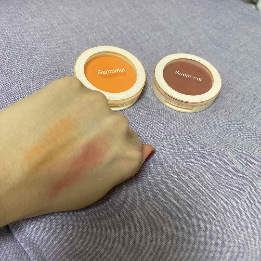 シングルブラッシャー/the SAEM/パウダーチークを使ったクチコミ（2枚目）