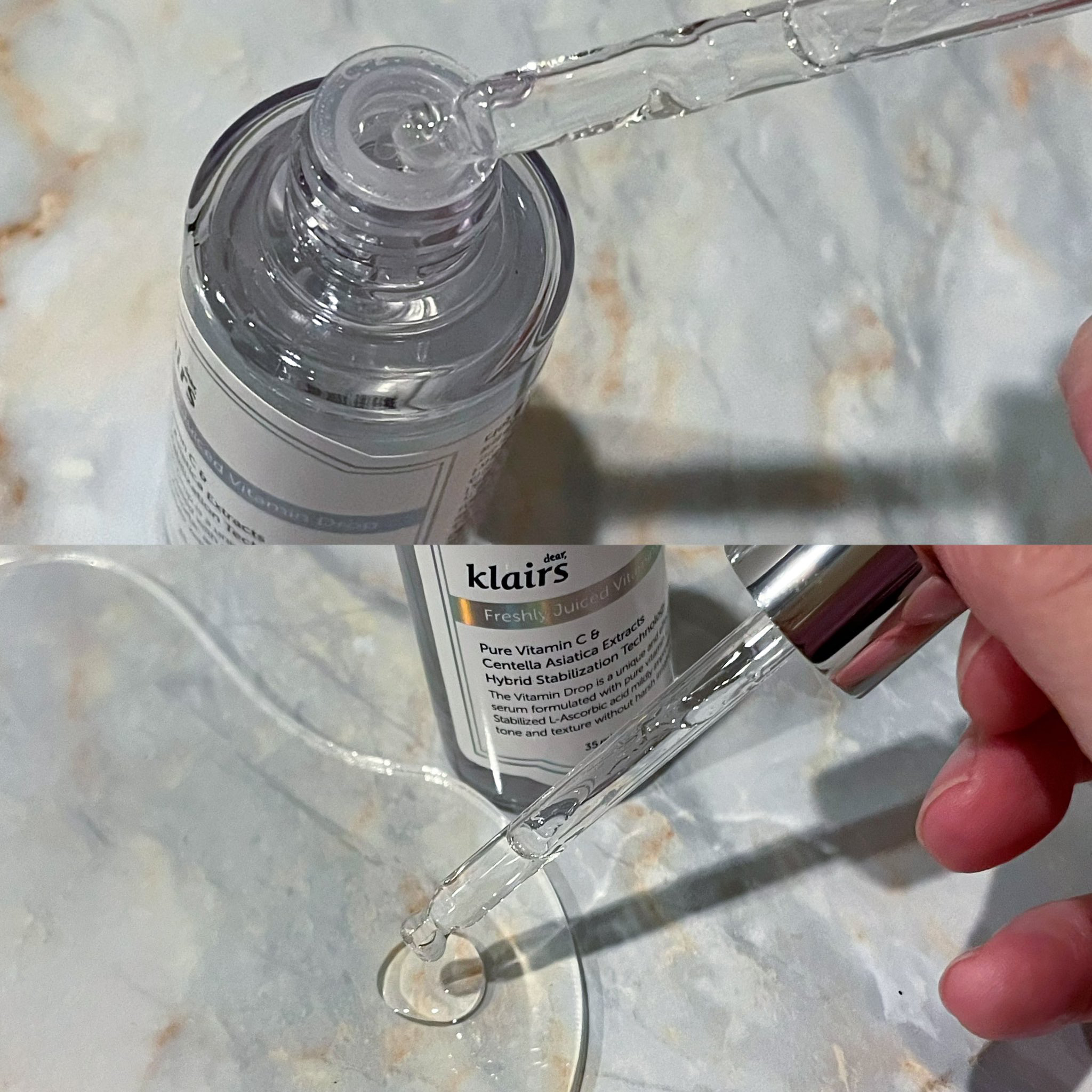 フレッシュリージュースドビタミンドロップ(35ml)/Klairs/美容液を使ったクチコミ（2枚目）