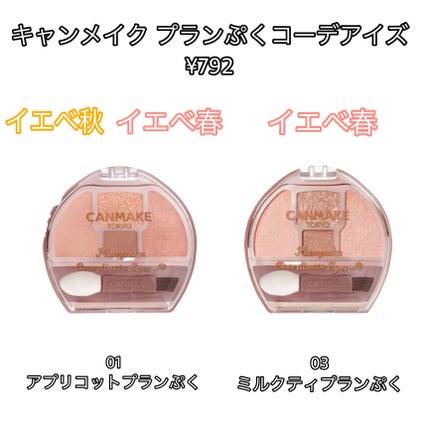プランぷくコーデアイズ/キャンメイク/パウダーアイシャドウを使ったクチコミ(2枚目)