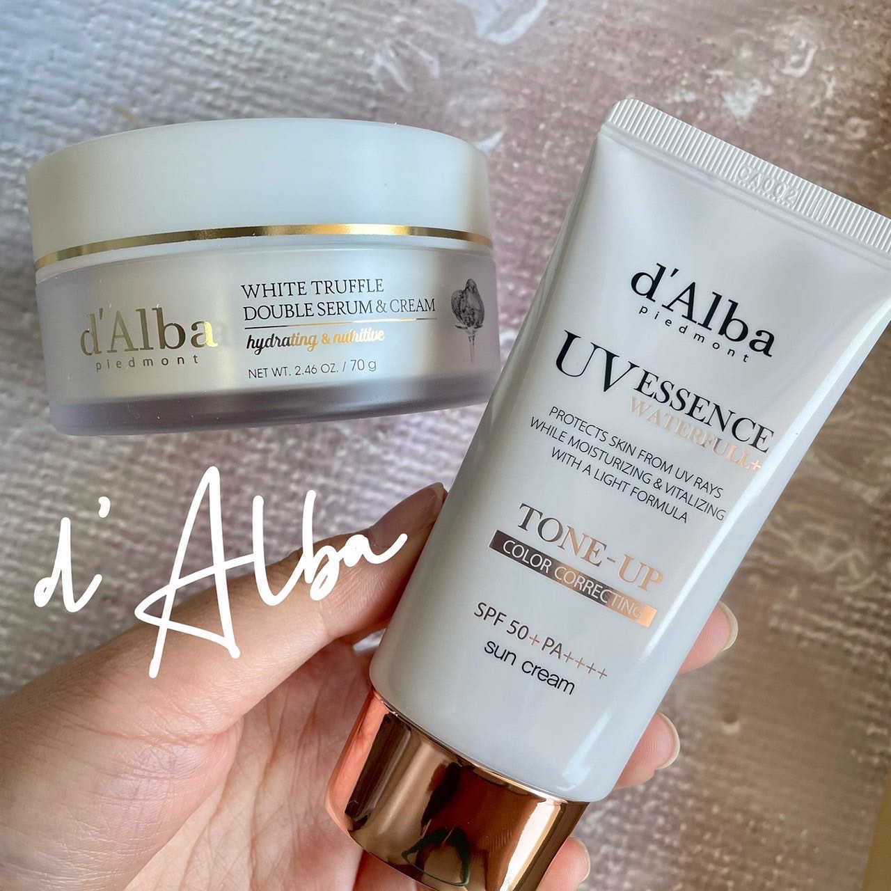 ウォータフルトーンアップサンクリーム/ダルバ/日焼け止めクリームを使ったクチコミ（1枚目）