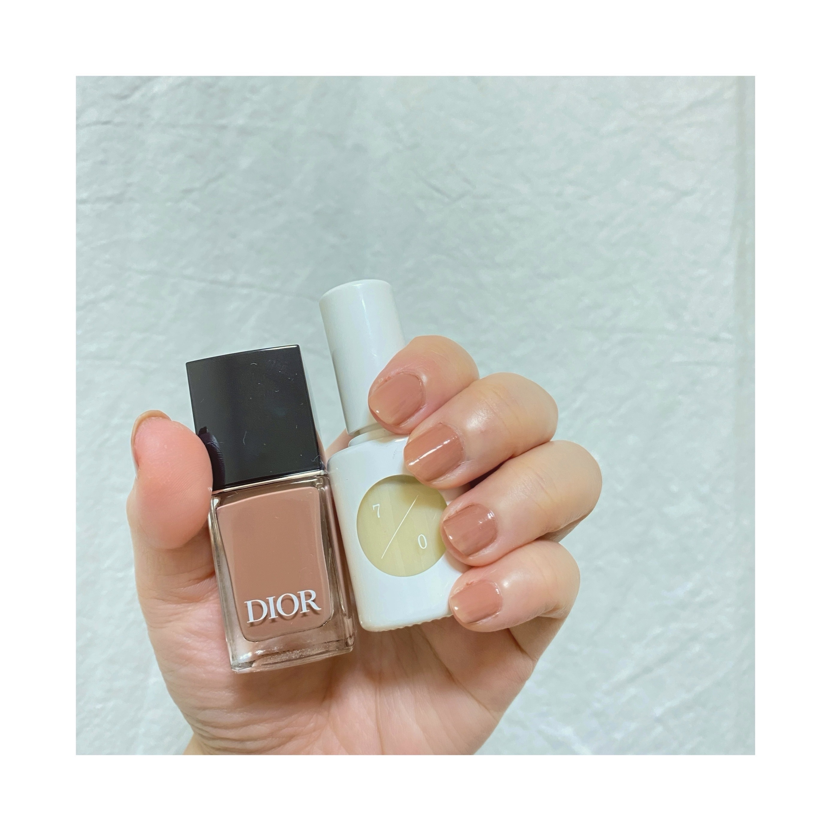 カラーベースコート ゼロ 7／0/uka/オールインワンネイルを使ったクチコミ（1枚目）