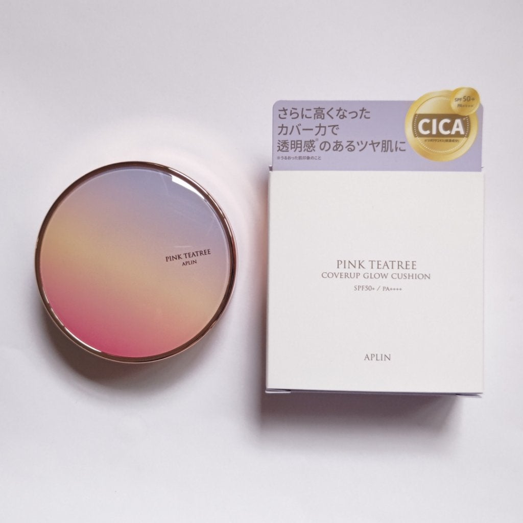 ピンクティーツリーカバーアップグロウクッション/APLIN/クッションファンデーションを使ったクチコミ(5枚目)