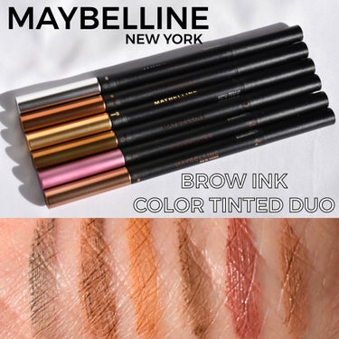 ブロウインク カラーティントデュオ 03 リネンゴールド（限定色）/MAYBELLINE NEW YORK/眉ティントを使ったクチコミ（1枚目）