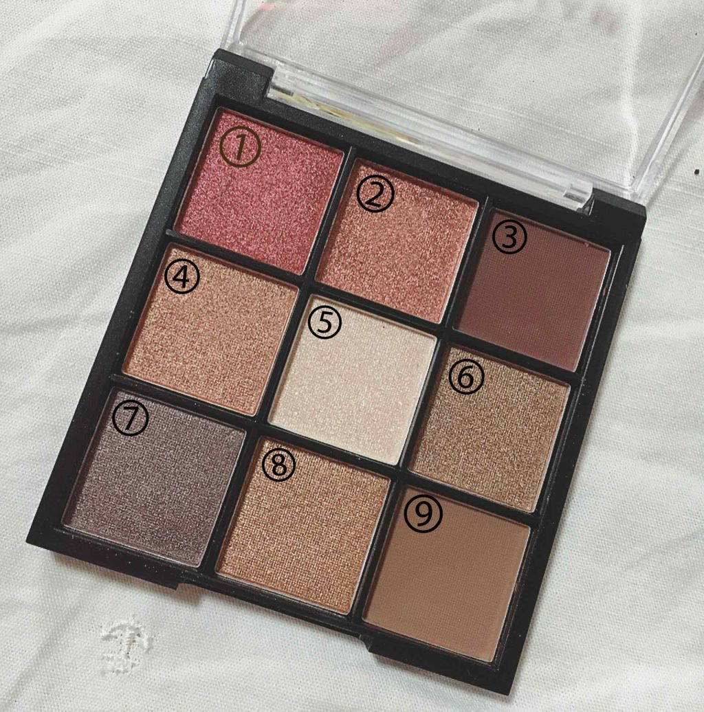 UR GLAM　BLOOMING EYE COLOR PALETTE/U R GLAM/アイシャドウパレットを使ったクチコミ（2枚目）