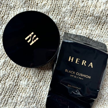 HERA ブラック クッションのクチコミ「HERAさまからいただきました！

🏷ブランド名：HERA
🛒商品名：ブラック クッション
💰.....」（2枚目）