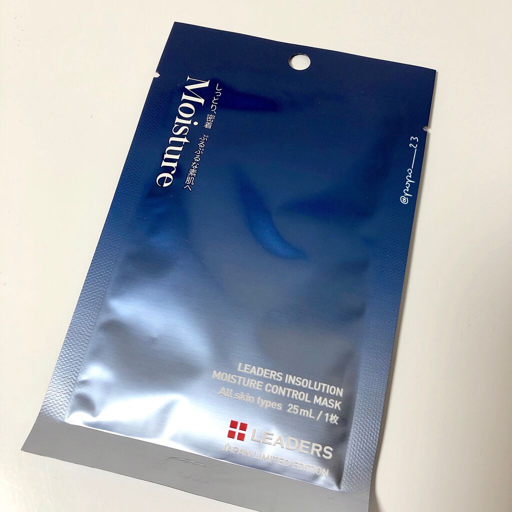 モイスチャー コントロール マスク 1枚入り/LEADERS/シートマスク・パックを使ったクチコミ（1枚目）