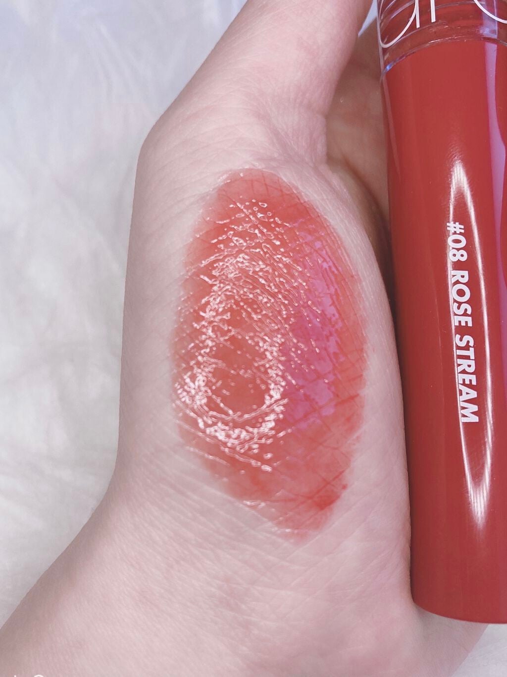 グラスティングウォーターティント/rom&nd/リップティントを使ったクチコミ(2枚目)