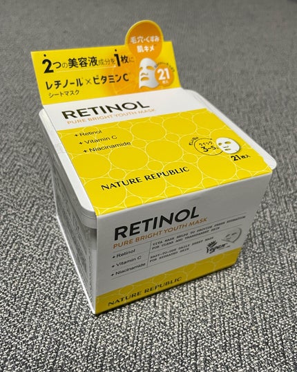 キューブマスク レチノール/ネイチャーリパブリック/シートマスク・パックを使ったクチコミ(1枚目)