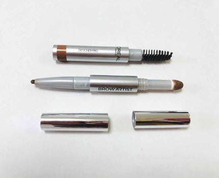 ロレアル パリ ブロウアーティスト デザイナープロのクチコミ「今年一番好きだった
3wayタイプのアイブロウペンシルです✨
ペンシル部分は発色が良く、する.....」(1枚目)