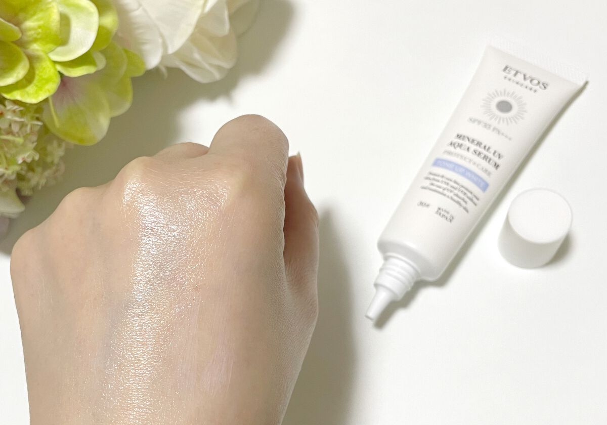 ミネラルUVアクアセラム/エトヴォス/美容液を使ったクチコミ(3枚目)