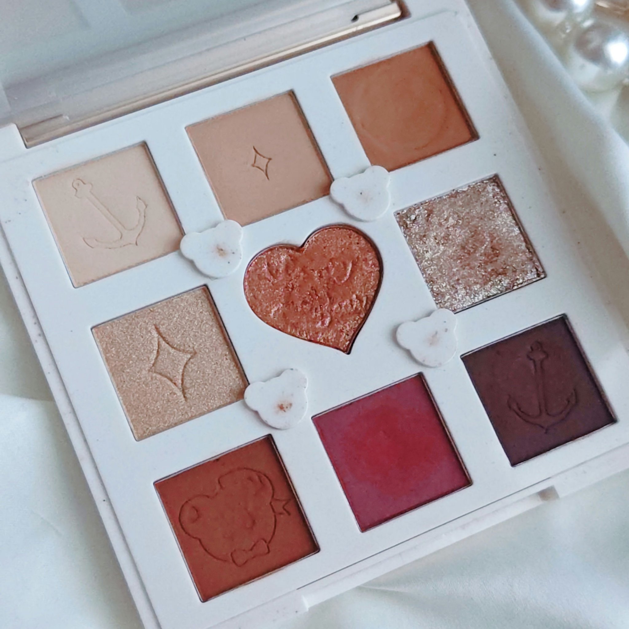 Love Bear 9色 アイシャドウパレット ヘーゼルナッツココア/FlowerKnows/アイシャドウパレットを使ったクチコミ（3枚目）