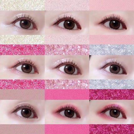 グリッターペディアアイパレット/unleashia/アイシャドウパレットを使ったクチコミ(5枚目)