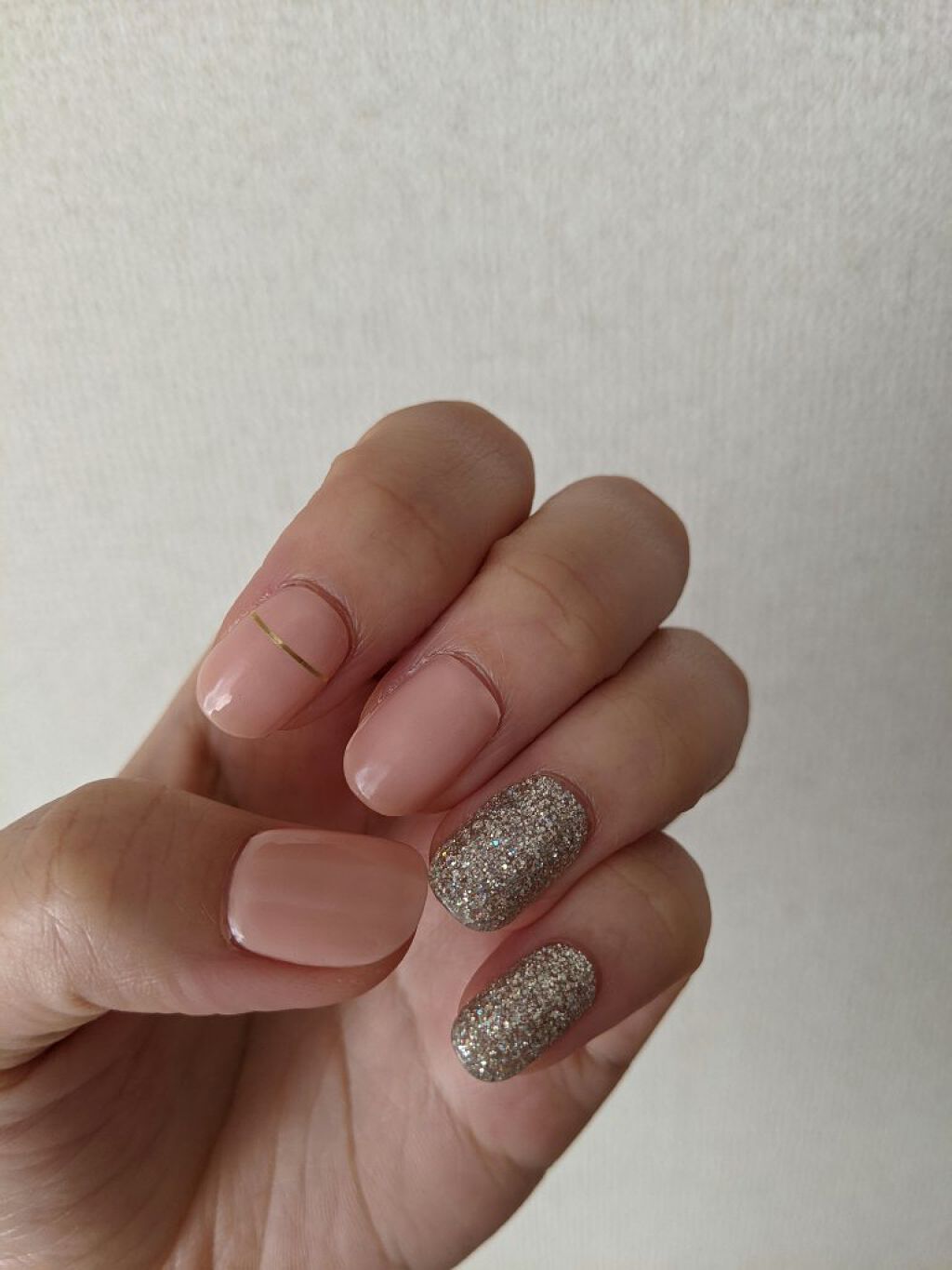 セミキュアジェルネイル（ハンド）/ohora/ネイルシールを使ったクチコミ（2枚目）