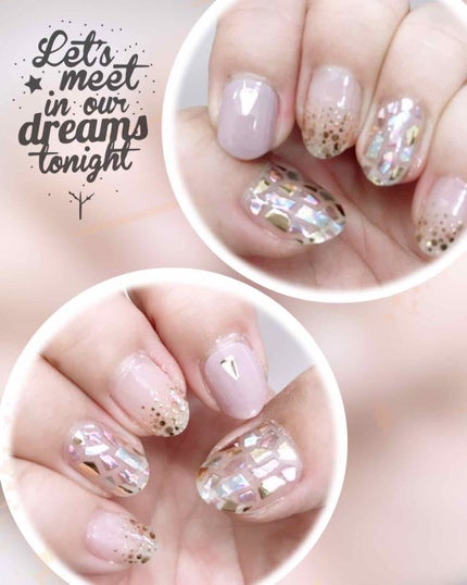 ネイルシール/DAISO/ネイルシールを使ったクチコミ(3枚目)