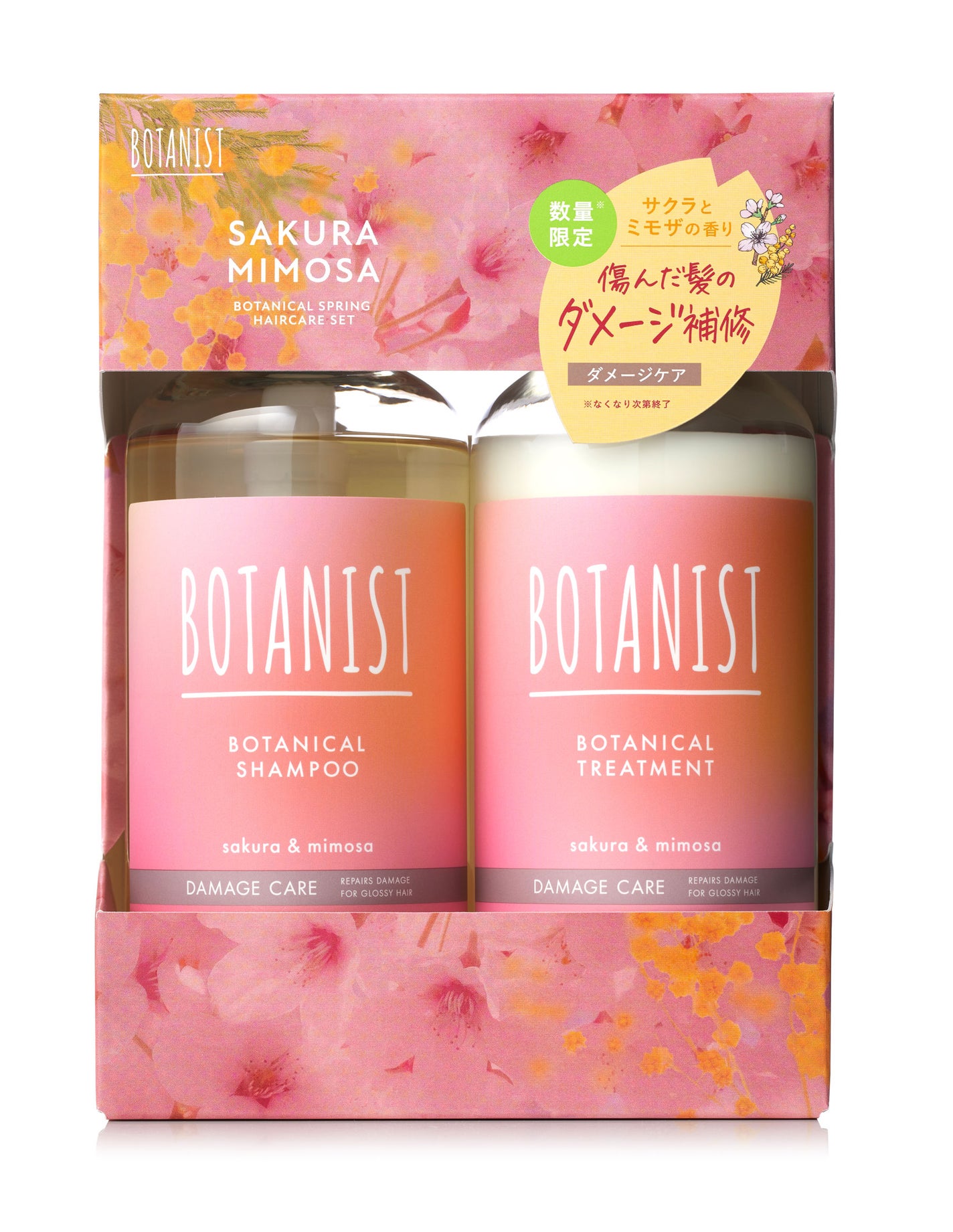 ボタニカルスプリングシャンプー/トリートメント ダメージケア ヘアケアセット(460mL+460g)