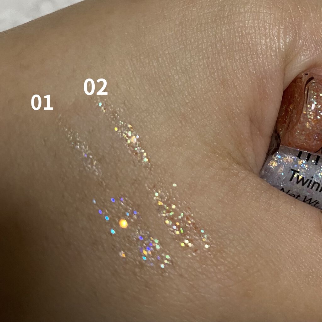 トゥインクル グリッター/innisfree/リキッドアイライナーを使ったクチコミ（2枚目）