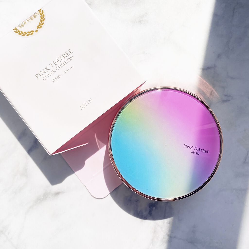 ピンクティーツリーカバークッション/APLIN/クッションファンデーションを使ったクチコミ（1枚目）
