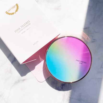 ピンクティーツリーカバークッション/APLIN/クッションファンデーションを使ったクチコミ(1枚目)