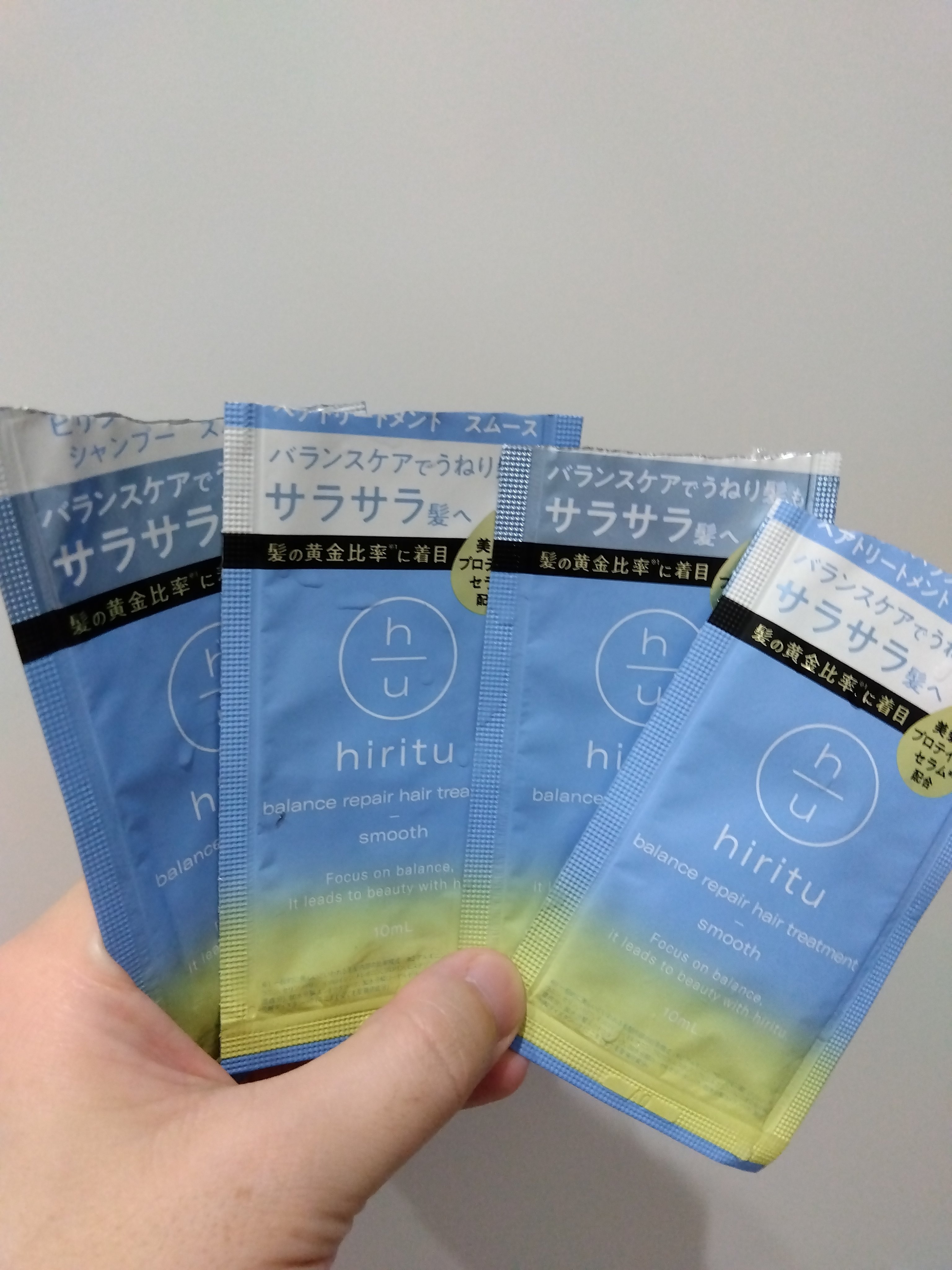 バランスリペア シャンプー/ヘアトリートメント スムース トライアルセット（10mL＋10mL）/hiritu/市販シャンプーを使ったクチコミ（1枚目）