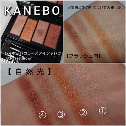 レイヤードカラーズアイシャドウ/KANEBO/アイシャドウパレットを使ったクチコミ(3枚目)