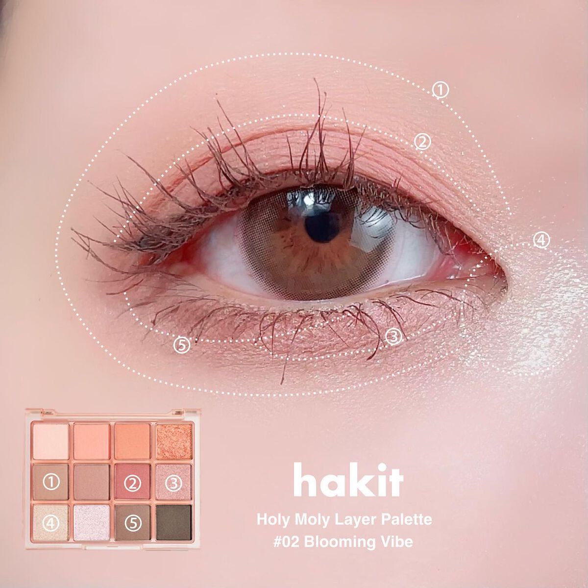 ホーリーモリーレイヤーパレット/HAKIT/アイシャドウパレットを使ったクチコミ（3枚目）