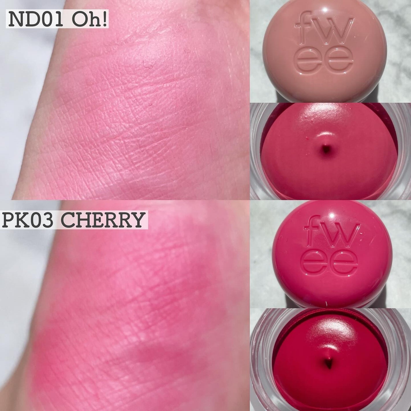 リップアンドチーク ブラーリープリンポット/fwee/口紅を使ったクチコミ(2枚目)