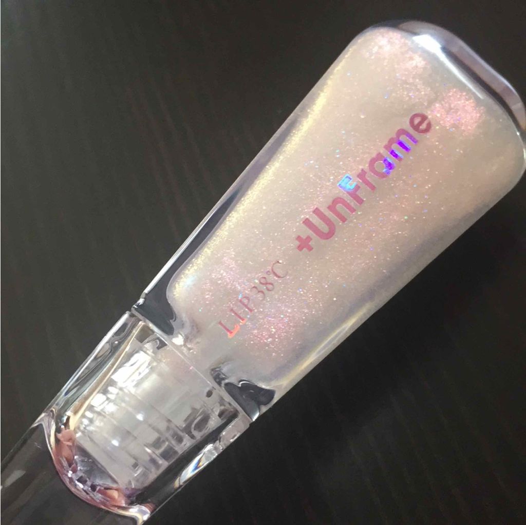 LIP38℃ +UnFrame<ホログラフィック>/UZU BY FLOWFUSHI/リップグロスを使ったクチコミ(1枚目)