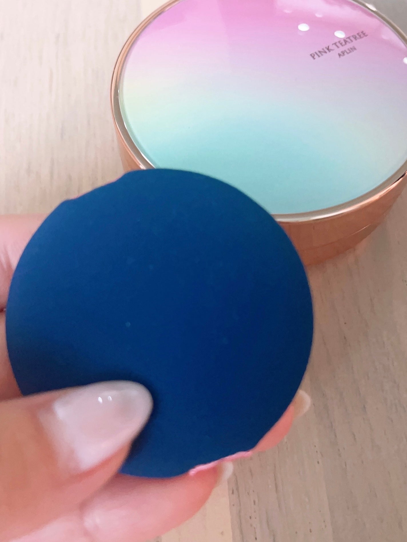 ピンクティーツリーカバークッション/APLIN/クッションファンデーションを使ったクチコミ(4枚目)