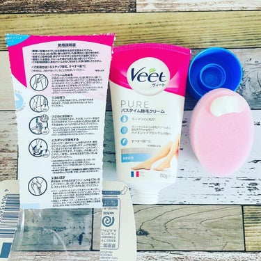 Veet ヴィートピュアバスタイム除毛クリーム 敏感肌用のクチコミ「＝＝＝＝＝＝＝＝＝＝＝
Veet PURE
バスタイム除毛クリーム
敏感肌用
150g オープ.....」（3枚目）