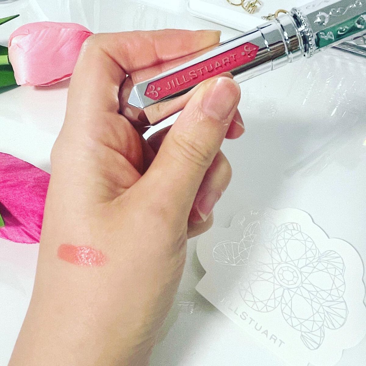 ジルスチュアート タイムレスグロウ ルージュティント/JILL STUART/リップティントを使ったクチコミ（3枚目）