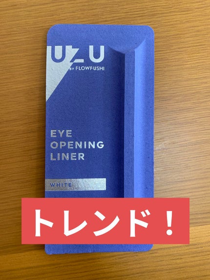EYE OPENING LINER/UZU BY FLOWFUSHI/リキッドアイライナーを使ったクチコミ(1枚目)