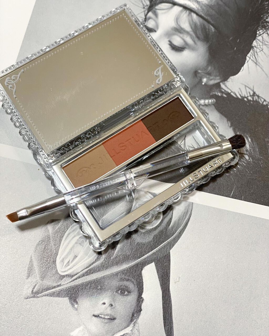 ジルスチュアート ニュアンスブロウパレット 03 orange shade/JILL STUART/パウダーアイブロウを使ったクチコミ（3枚目）