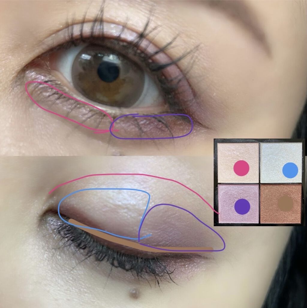 リアルクローズシャドウ/excel/アイシャドウパレットを使ったクチコミ（3枚目）