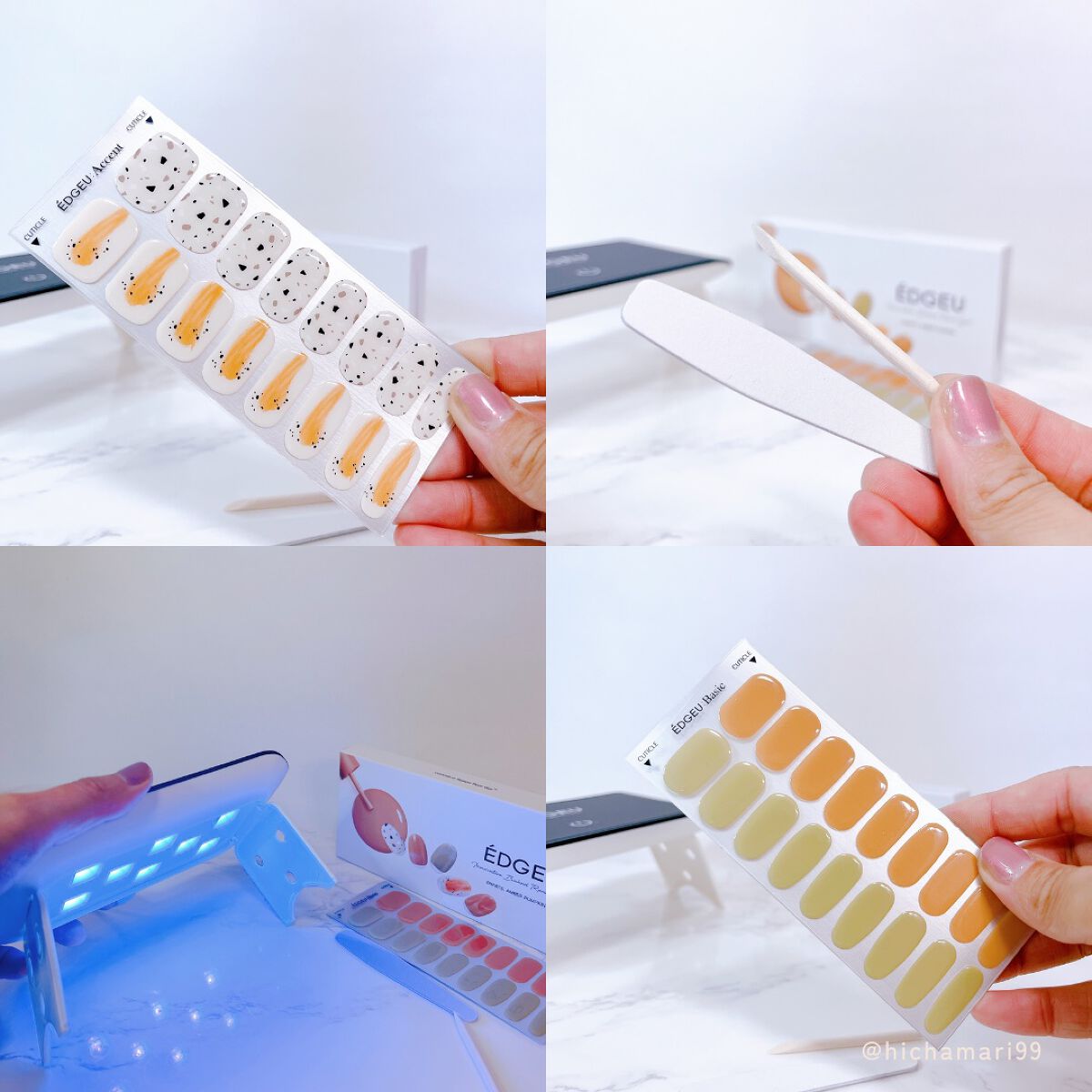EDGEU ジェルネイルシール/EDGEU/ネイルシールを使ったクチコミ(4枚目)