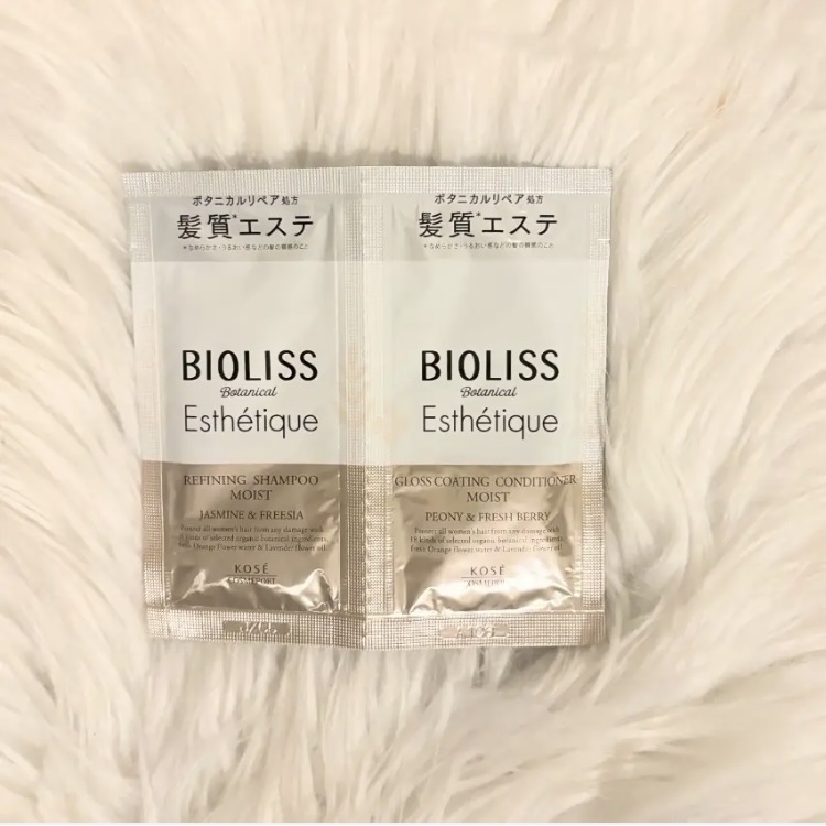 ボタニカル エステティーク リファイニング シャンプー／グロスコーティング コンディショナー(モイスト)/SSビオリス/市販シャンプーを使ったクチコミ（1枚目）