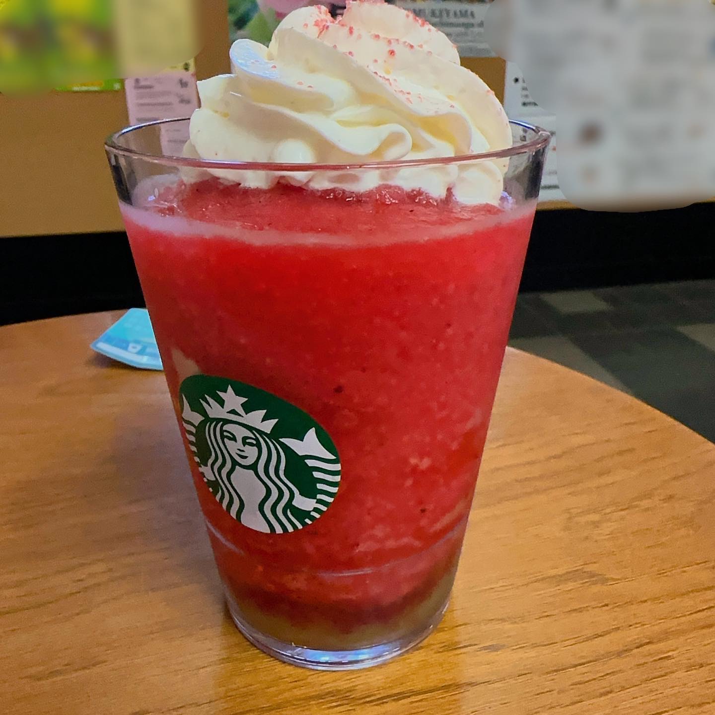 GABURIスイカフラペチーノ®︎/スターバックス/ドリンクを使ったクチコミ（2枚目）